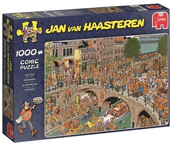 Kenia atomair Tweede leerjaar Puzzel Amsterdam Koningsdag 1000 stukjes - Ravensburger / Jan van Haasteren