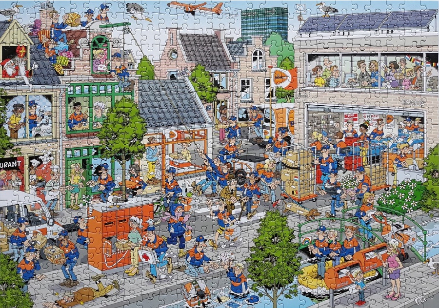 Ongeautoriseerd verdund Rond en rond PostNL puzzel - 500 stukjes - Jan van Haasteren