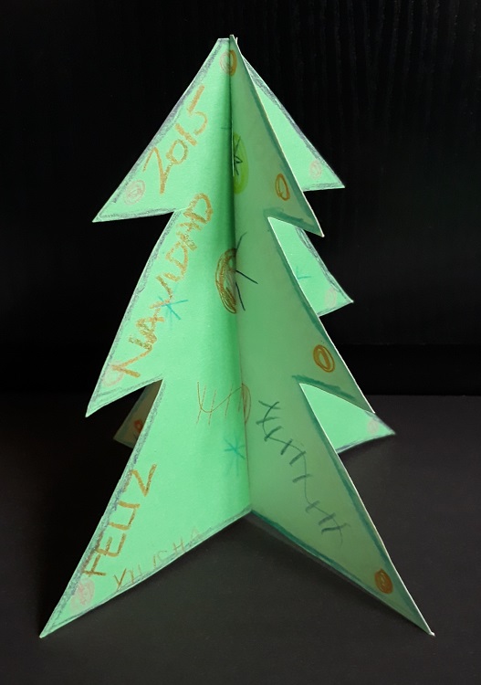 Bediende Huiskamer Tandheelkundig Kerstbomen Knutselen van papier | Kerst