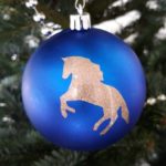 Paarden kerstbal