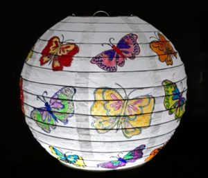 vlinder lampion